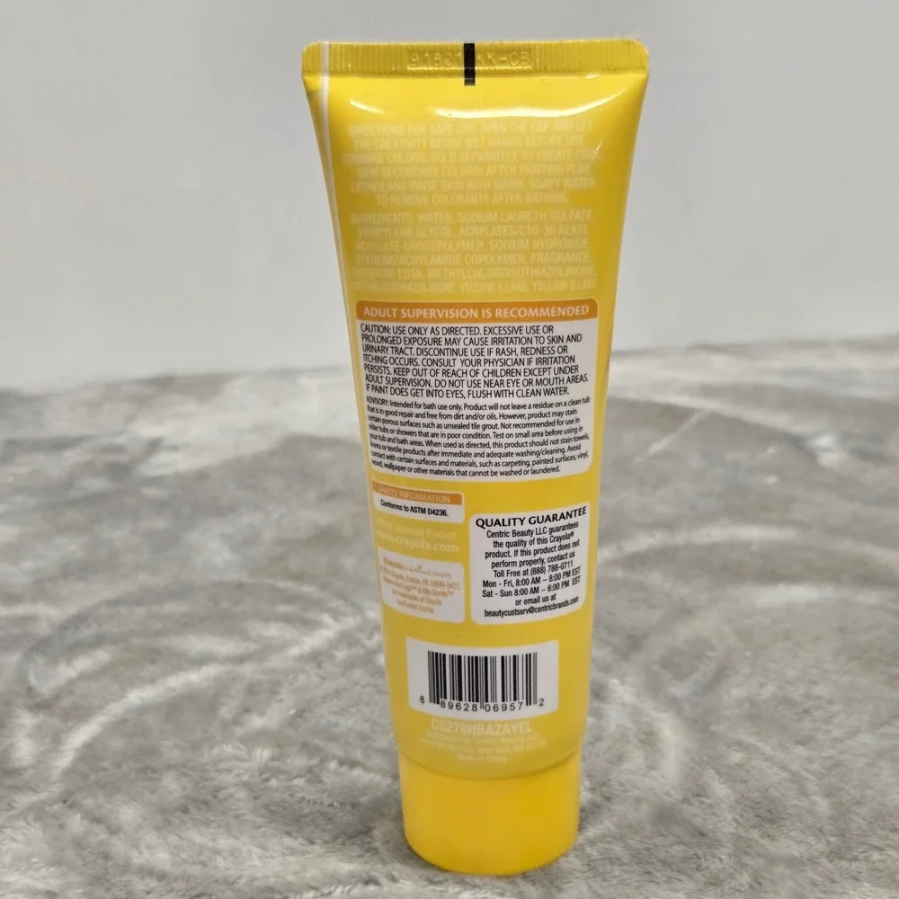 Crayola‎ Silly Scents Bathtub Finger Paint Soap Marshmallow Yellow 3oz